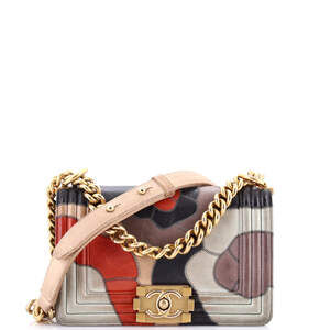 Chanel Boy Flap Bag Camellia Lambskin #205509C36B